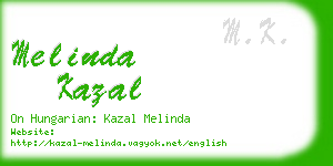 melinda kazal business card